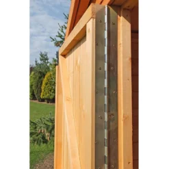 16' X 10' Shire Bison Heavy Duty Double Door Wooden Workshop (4.91m X 3.16m) -Zen Gardenia Sales biso1610dsl 1aa bison 16x10 hinge