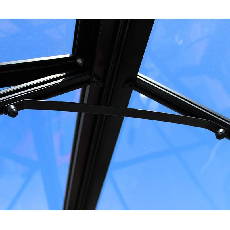 6' X 8' Halls Cotswold Burford Small Greenhouse In Black With Toughened Glass (1.94m X 2.56m) 12 6' X 8' Halls Cotswold Burford Small Greenhouse In Black With Toughened Glass (1.94m X 2.56m) - Image 10