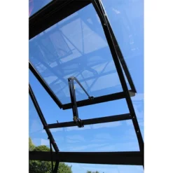 6' X 8' Halls Cotswold Burford Small Greenhouse In Black With Toughened Glass (1.94m X 2.56m) 21 6' X 8' Halls Cotswold Burford Small Greenhouse In Black With Toughened Glass (1.94m X 2.56m) -Zen Gardenia Sales black vent min 5