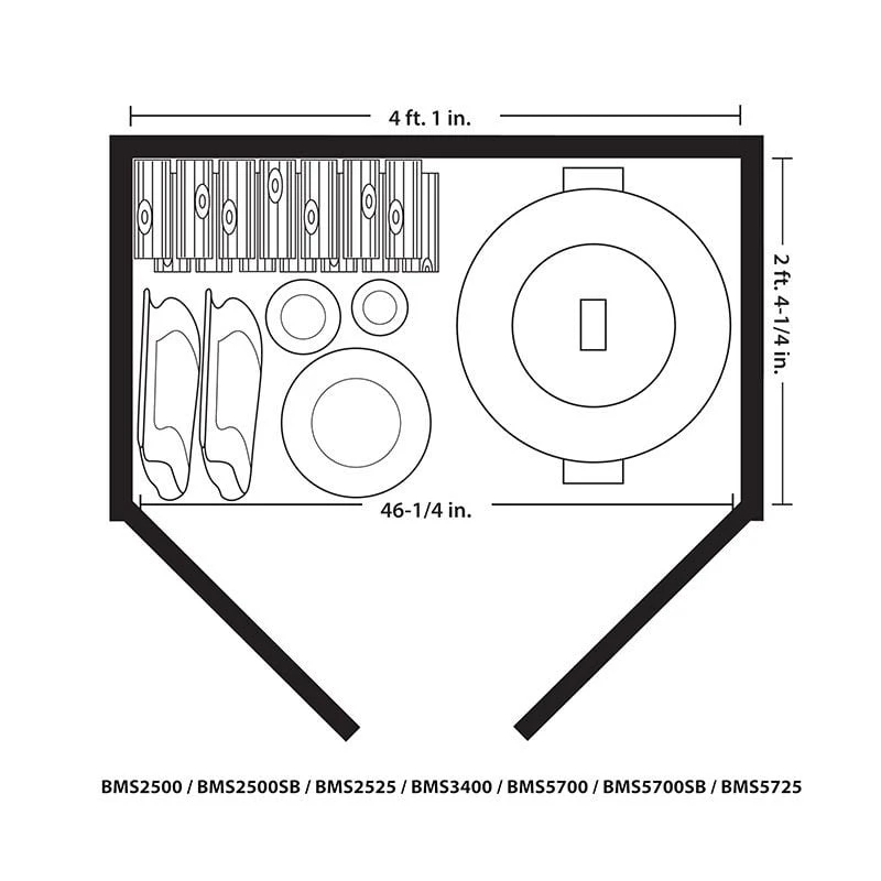 4'5 X 2'8 Suncast Kensington Plastic Garden Storage Shed (1.35m X 0.83m) 5 4'5 X 2'8 Suncast Kensington Plastic Garden Storage Shed (1.35m X 0.83m) - Image 3