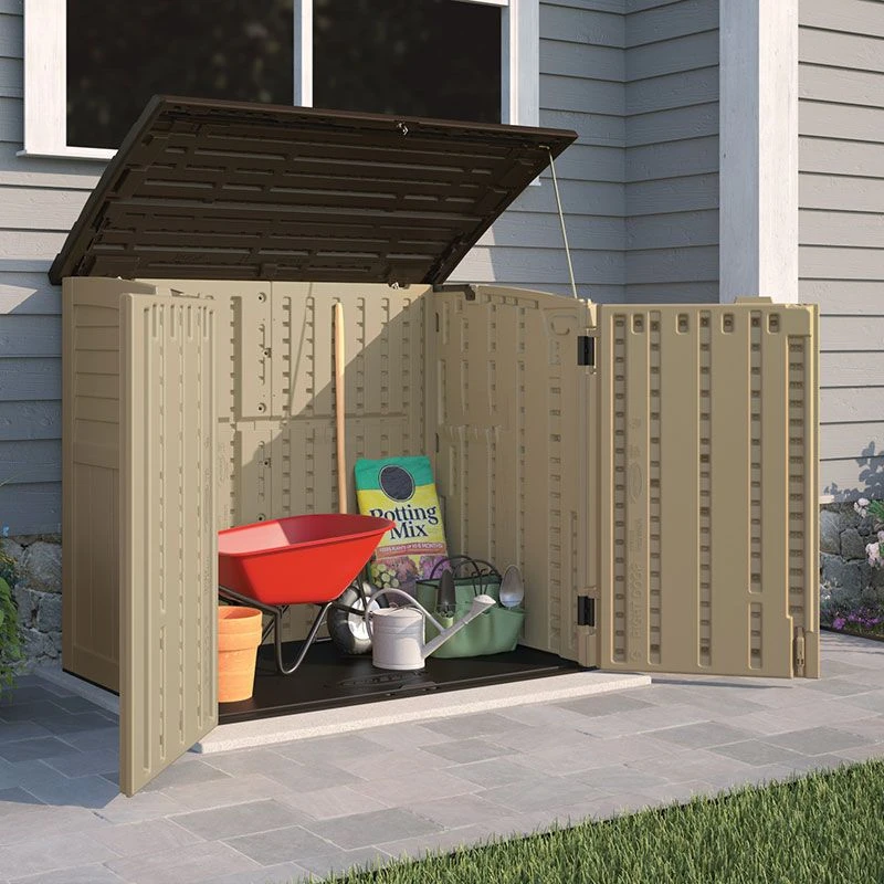 4'5 X 2'8 Suncast Kensington Plastic Garden Storage Shed (1.35m X 0.83m) 4 4'5 X 2'8 Suncast Kensington Plastic Garden Storage Shed (1.35m X 0.83m) - Image 2