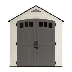 7' X 7' Suncast Cloverdale Plastic Garden Shed (2.24m X 2.17m) -Zen Gardenia Sales bms7727 7x7 suncast cloverdale plastic garden shed cutout1 min