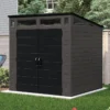 7' X 7' Suncast Modernist Plastic Garden Storage Shed - Peppercorn (2.20m X 2.22m) 2 7' X 7' Suncast Modernist Plastic Garden Storage Shed - Peppercorn (2.20m X 2.22m) -Zen Gardenia Sales bms7780 7x7 suncast modernist plastic garden storage shed peppercorn insitu1 min 1