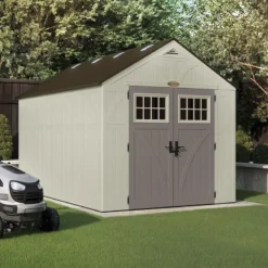 8' X 13' Suncast New Tremont Two Apex Roof Plastic Garden Storage Shed (2.43m X 4.03m) -Zen Gardenia Sales bms8130 03