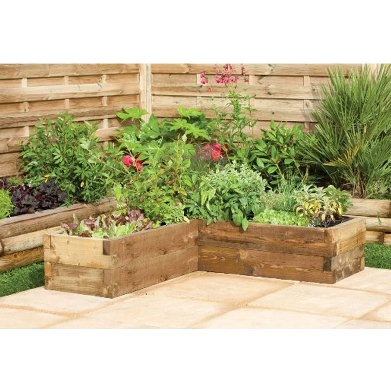 Forest Caledonian Corner Raised Bed 4'x4' (1.3x1.3m) 3 Forest Caledonian Corner Raised Bed 4'x4' (1.3x1.3m)