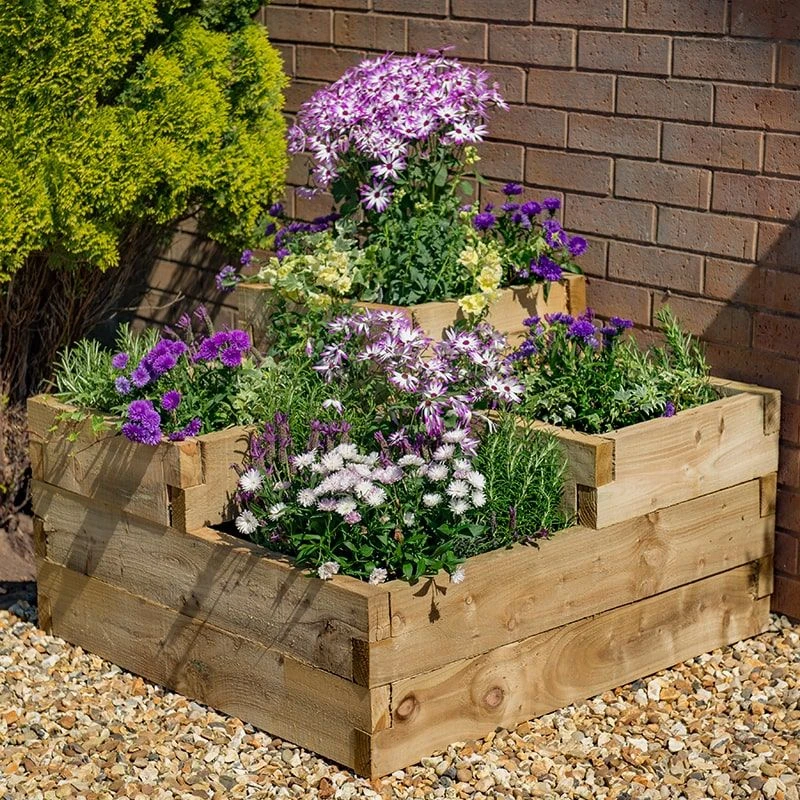 Forest Caledonian Tiered Raised Bed 3'x3' (0.9x0.9m) 4 Forest Caledonian Tiered Raised Bed 3'x3' (0.9x0.9m) - Image 2