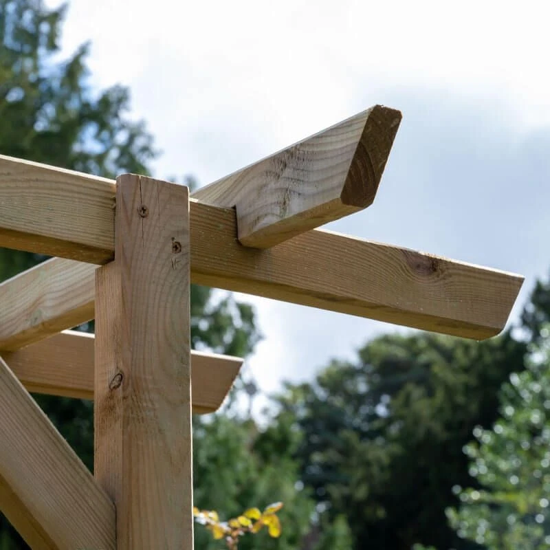 Forest Classic Flat Top Wooden Garden Pergola Arch 6'11 X 2'4 7 Forest Classic Flat Top Wooden Garden Pergola Arch 6'11 X 2'4 - Image 5