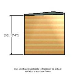7' X 7' Shire Shiplap Wooden Corner Garden Shed (2.16m X 2.16m) 15 7' X 7' Shire Shiplap Wooden Corner Garden Shed (2.16m X 2.16m) -Zen Gardenia Sales corner shed 7 line diagram01