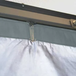 Palram Canopia Palermo 3000/ 3600 Gazebo Curtains -Zen Gardenia Sales covering gazebo palermo 3000 curtains palram 1110
