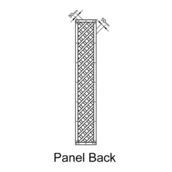 Forest 6' X 1' Diamond Lattice Trellis Fence Topper (1.83m X 0.3m) 10 Forest 6' X 1' Diamond Lattice Trellis Fence Topper (1.83m X 0.3m) -Zen Gardenia Sales ddl16 04