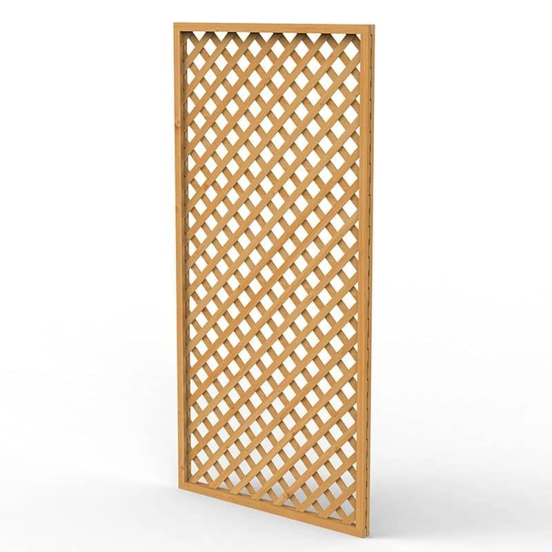 Forest 6' X 3' Diamond Lattice Trellis Fence Topper (1.83m X 0.9m) 5 Forest 6' X 3' Diamond Lattice Trellis Fence Topper (1.83m X 0.9m) - Image 3