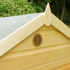 6' X 6' Shire Den Kids Wooden Playhouse (1.79m X 1.79m) -Zen Gardenia Sales denp0606sl 1aa close up2 min