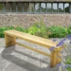 Forest Double Sleeper Wooden Garden Bench 6'x1' (1.8x0.35m) -Zen Gardenia Sales dsben18hd 01