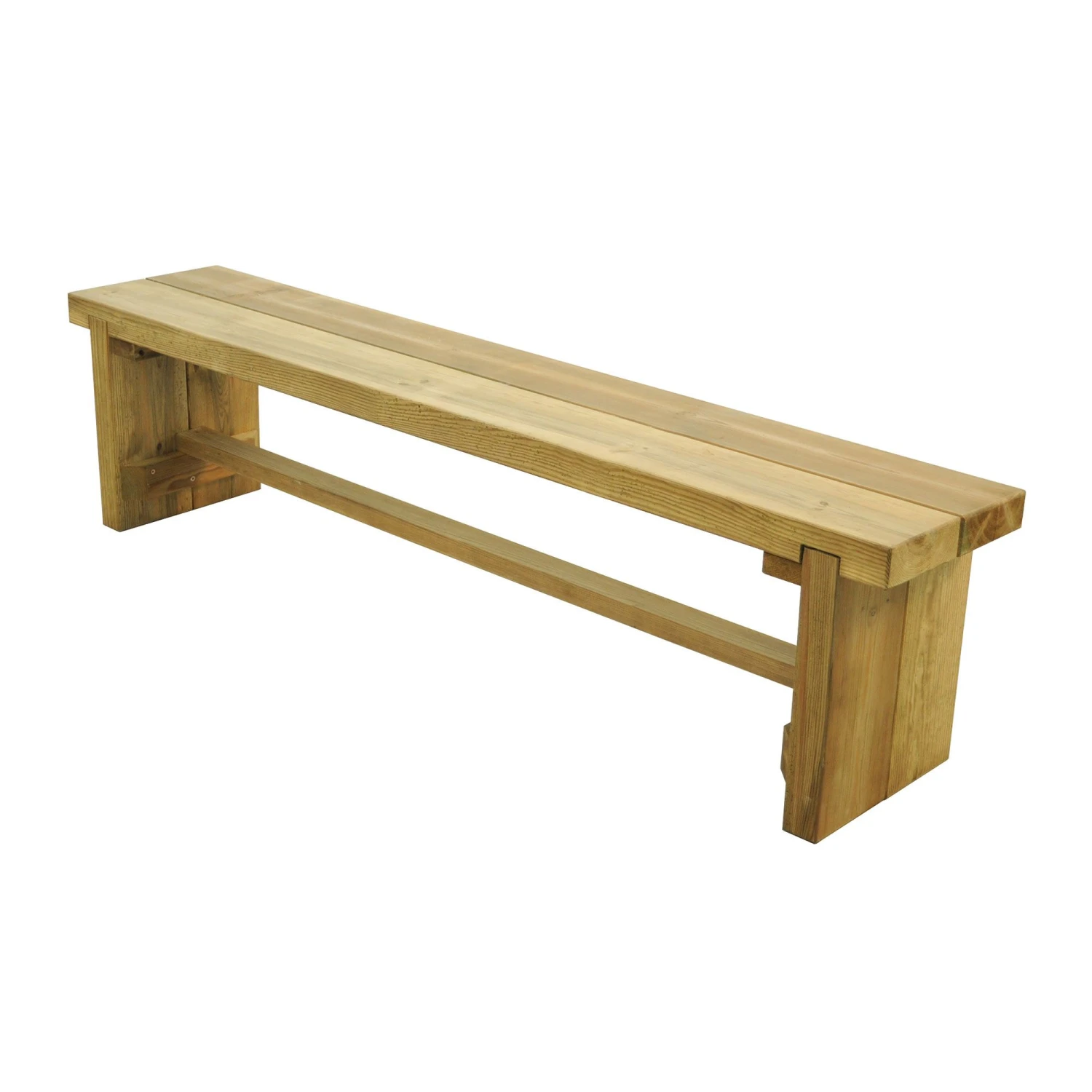 Forest Double Sleeper Wooden Garden Bench 6'x1' (1.8x0.35m) 4 Forest Double Sleeper Wooden Garden Bench 6'x1' (1.8x0.35m) - Image 2