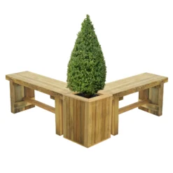 Forest Double Sleeper Wooden Garden Bench 6'x1' (1.8x0.35m) 15 Forest Double Sleeper Wooden Garden Bench 6'x1' (1.8x0.35m) -Zen Gardenia Sales dsben18hd 04