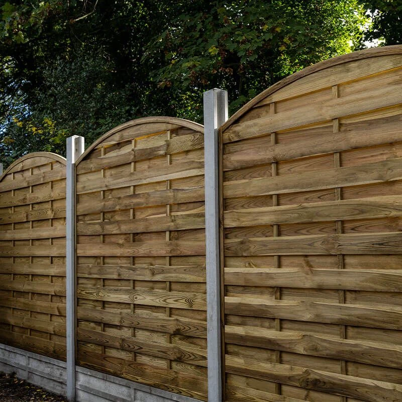 Forest 6' X 6' Pressure Treated Decorative Domed Top Fence Panel (1.8m X 1.8m) 8 Forest 6' X 6' Pressure Treated Decorative Domed Top Fence Panel (1.8m X 1.8m) - Image 6