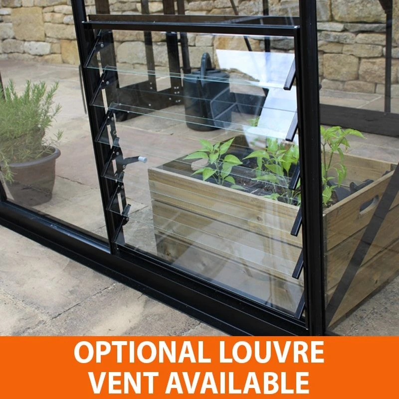 6' X 6' Halls Cotswold Burford Small Greenhouse In Black With Toughened Glass (1.94m X 1.94m) 12 6' X 6' Halls Cotswold Burford Small Greenhouse In Black With Toughened Glass (1.94m X 1.94m) - Image 10