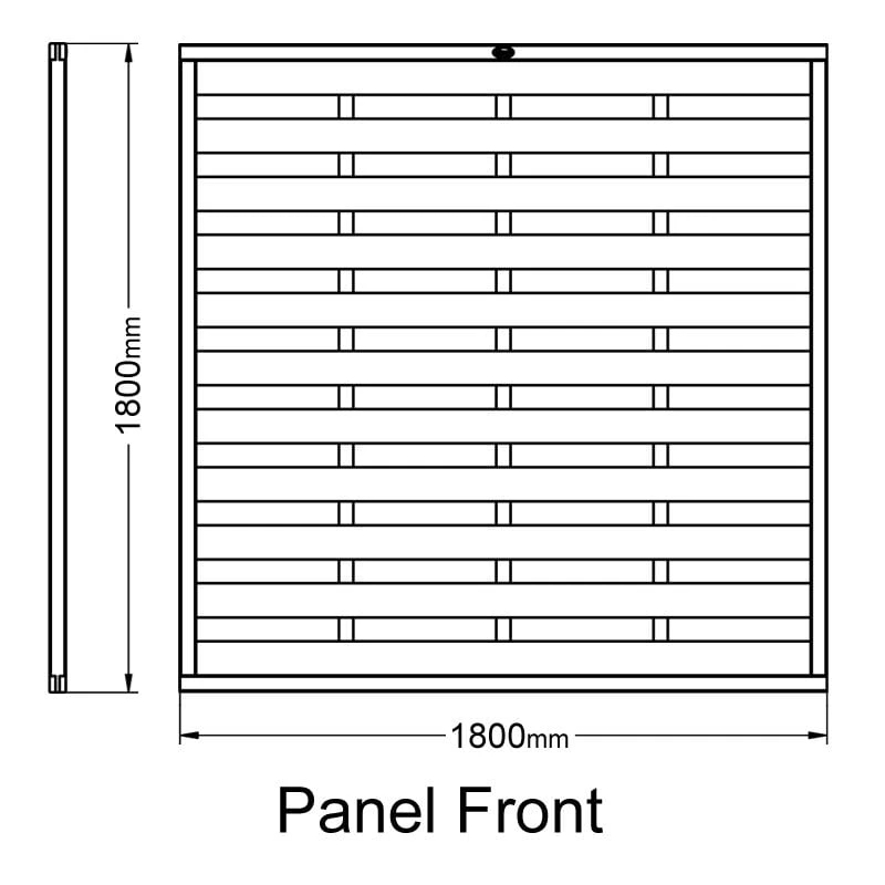 Forest 6' X 6' Europa Plain Pressure Treated Decorative Fence Panel (1.8m X 1.8m) 5 Forest 6' X 6' Europa Plain Pressure Treated Decorative Fence Panel (1.8m X 1.8m) - Image 3