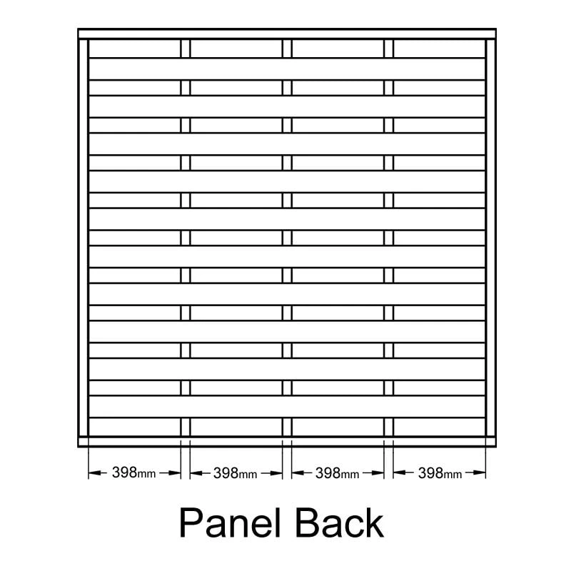 Forest 6' X 6' Europa Plain Pressure Treated Decorative Fence Panel (1.8m X 1.8m) 6 Forest 6' X 6' Europa Plain Pressure Treated Decorative Fence Panel (1.8m X 1.8m) - Image 4