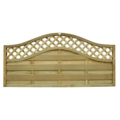 Forest 6' X 3' Pressure Treated Prague Decorative Europa Fence Panel (1.8m X 0.9m) -Zen Gardenia Sales egsp3 europa prague screen 0 9m high cutout1 min