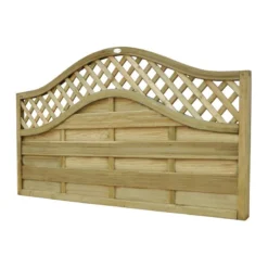 Forest 6' X 3' Pressure Treated Prague Decorative Europa Fence Panel (1.8m X 0.9m) -Zen Gardenia Sales egsp3 europa prague screen 0 9m high cutout2 min