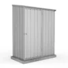 5' X 2'7 Absco Space Saver Pent Metal Shed - Zinc (1.52m X 0.79m) 1 5' X 2'7 Absco Space Saver Pent Metal Shed - Zinc (1.52m X 0.79m) -Zen Gardenia Sales esdxl20met001bun 5x3 absco space saver pent metal shed zinc cutout1 min