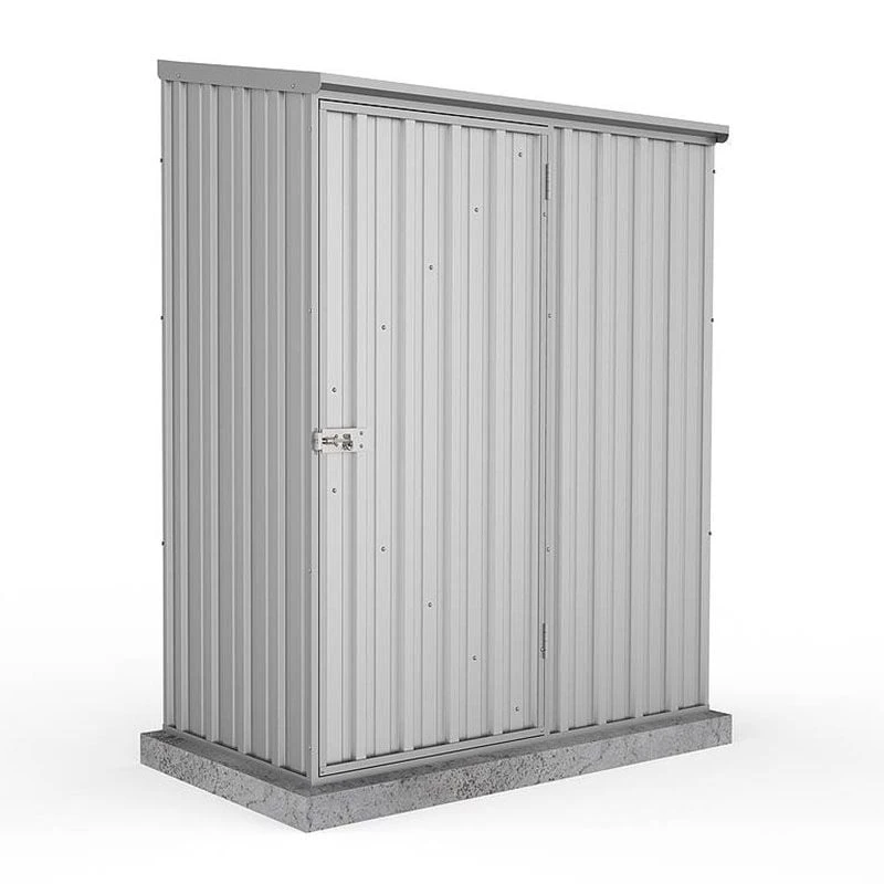 5' X 2'7 Absco Space Saver Pent Metal Shed - Zinc (1.52m X 0.79m) 3 5' X 2'7 Absco Space Saver Pent Metal Shed - Zinc (1.52m X 0.79m)