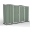 9'10 X 5' Absco Space Saver Pent Double Door Metal Shed - Pale Eucalyptus (3m X 1.52m) -Zen Gardenia Sales esdxl20met010 absco space saver 3m x 1 52m eucalyptus cutout3 min 1