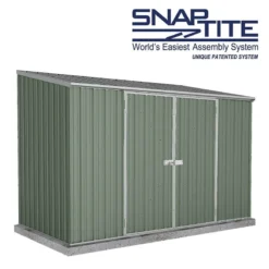 9'10 X 5' Absco Space Saver Pent Double Door Metal Shed - Pale Eucalyptus (3m X 1.52m) 16 9'10 X 5' Absco Space Saver Pent Double Door Metal Shed - Pale Eucalyptus (3m X 1.52m) -Zen Gardenia Sales esdxl20met010bun 1 min