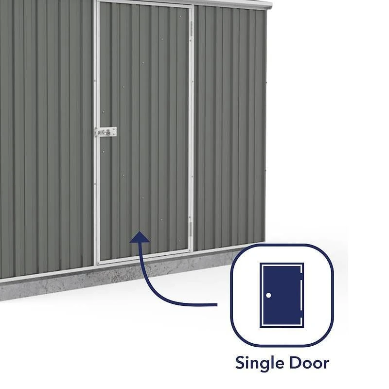 7'5 X 2'7 Absco Space Saver Pent Metal Shed - Grey (2.26m X 0.79m) 7 7'5 X 2'7 Absco Space Saver Pent Metal Shed - Grey (2.26m X 0.79m) - Image 5