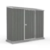 7'5 X 2'7 Absco Space Saver Pent Metal Shed - Grey (2.26m X 0.79m) -Zen Gardenia Sales esdxl20met096bun 7 5x2 7 absco spacesaver pent metal shed cutout1 min