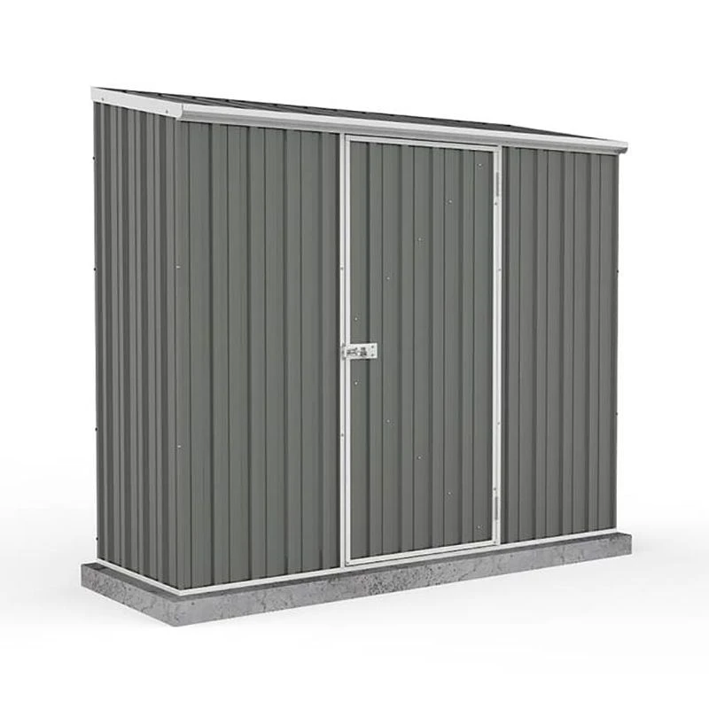 7'5 X 2'7 Absco Space Saver Pent Metal Shed - Grey (2.26m X 0.79m) 3 7'5 X 2'7 Absco Space Saver Pent Metal Shed - Grey (2.26m X 0.79m)
