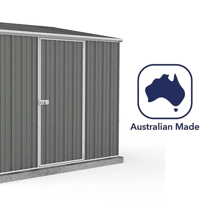 7'5 X 5' Absco Space Saver Pent Metal Shed - Grey (2.26m X 1.52m) 10 7'5 X 5' Absco Space Saver Pent Metal Shed - Grey (2.26m X 1.52m) - Image 8