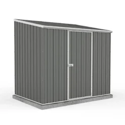 7'5 X 5' Absco Space Saver Pent Metal Shed - Grey (2.26m X 1.52m)