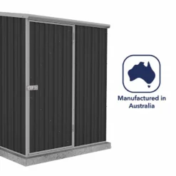 5' X 3' Absco Space Saver Pent Metal Shed - Dark Grey (1.52m X 0.78m) 17 5' X 3' Absco Space Saver Pent Metal Shed - Dark Grey (1.52m X 0.78m) -Zen Gardenia Sales esdxl20met103 5x3 absco dark grey feature6 min