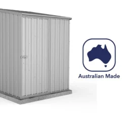 5' X 5' Absco Space Saver Pent Metal Shed - Zinc (1.52m X 1.52m) -Zen Gardenia Sales esdxl20met104 5x5 absco zinc feature6 min
