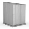 5' X 5' Absco Space Saver Pent Metal Shed - Zinc (1.52m X 1.52m) -Zen Gardenia Sales esdxl20met104 5x5 absco zinc render min 1