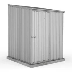 5' X 5' Absco Space Saver Pent Metal Shed - Zinc (1.52m X 1.52m)