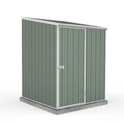 5' X 5' Absco Space Saver Pent Metal Shed - Pale Eucalyptus (1.52m X 1.52m)