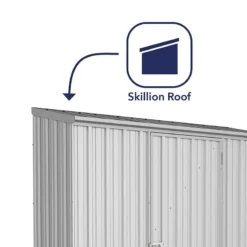 7'5 X 3' Absco Space Saver Pent Metal Shed - Zinc (2.26m X 0.78m) 13 7'5 X 3' Absco Space Saver Pent Metal Shed - Zinc (2.26m X 0.78m) -Zen Gardenia Sales esdxl20met109 7x3 absco zinc feature2 min