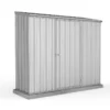 7'5 X 3' Absco Space Saver Pent Metal Shed - Zinc (2.26m X 0.78m) -Zen Gardenia Sales esdxl20met109 7x3 absco zinc render min 1