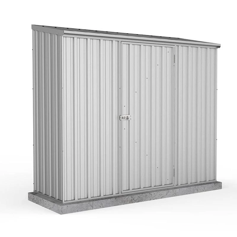 7'5 X 3' Absco Space Saver Pent Metal Shed - Zinc (2.26m X 0.78m) 3 7'5 X 3' Absco Space Saver Pent Metal Shed - Zinc (2.26m X 0.78m)