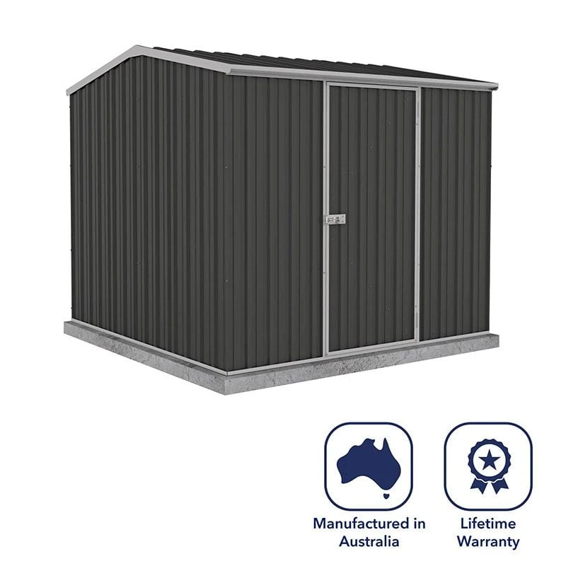 7'5 X 7'5 Absco Premier Titanium Reverse Apex Metal Shed - Dark Grey (2.26m X 2.26m) 7 7'5 X 7'5 Absco Premier Titanium Reverse Apex Metal Shed - Dark Grey (2.26m X 2.26m) - Image 5