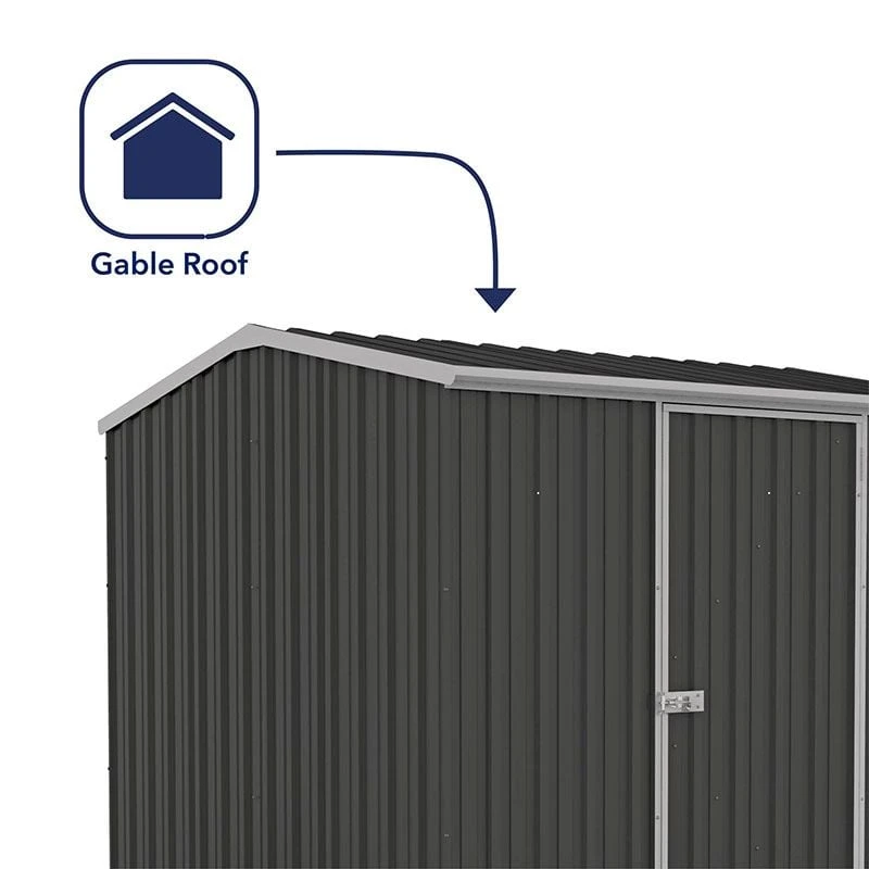 7'5 X 7'5 Absco Premier Titanium Reverse Apex Metal Shed - Dark Grey (2.26m X 2.26m) 8 7'5 X 7'5 Absco Premier Titanium Reverse Apex Metal Shed - Dark Grey (2.26m X 2.26m) - Image 6