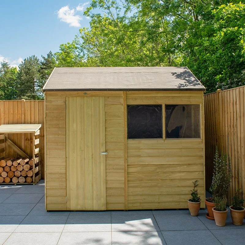 8' X 6' Forest 4Life 25yr Guarantee Overlap Pressure Treated Reverse Apex Wooden Shed (2.42m X 1.99m) 21 8' X 6' Forest 4Life 25yr Guarantee Overlap Pressure Treated Reverse Apex Wooden Shed (2.42m X 1.99m) - Image 19