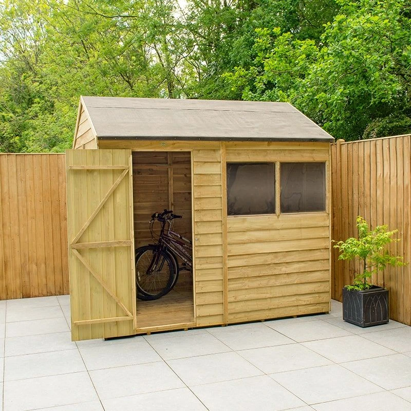 8' X 6' Forest 4Life 25yr Guarantee Overlap Pressure Treated Reverse Apex Wooden Shed (2.42m X 1.99m) 22 8' X 6' Forest 4Life 25yr Guarantee Overlap Pressure Treated Reverse Apex Wooden Shed (2.42m X 1.99m) - Image 20