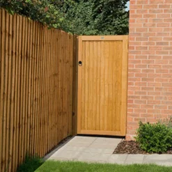 Forest 3' X 6' Wooden Board Side Garden Gate (0.91m X 1.83m) -Zen Gardenia Sales fbg63hd 1