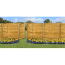 Forest 3' X 6' Wooden Lap Side Garden Gate (0.91m X 1.83m) -Zen Gardenia Sales flg63 04