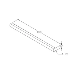 Forest 6ft Pressure Treated Mini Sleeper (4 Pack) 7 Forest 6ft Pressure Treated Mini Sleeper (4 Pack) -Zen Gardenia Sales fms6 forest 6ft sleeper drawing min