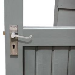 6' X 4' Forest Retreat Grey Luxury Shed (1.81m X 1.22m) - Installation Included -Zen Gardenia Sales fra46gyin forest retreat 6x4 apex shed grey close up min